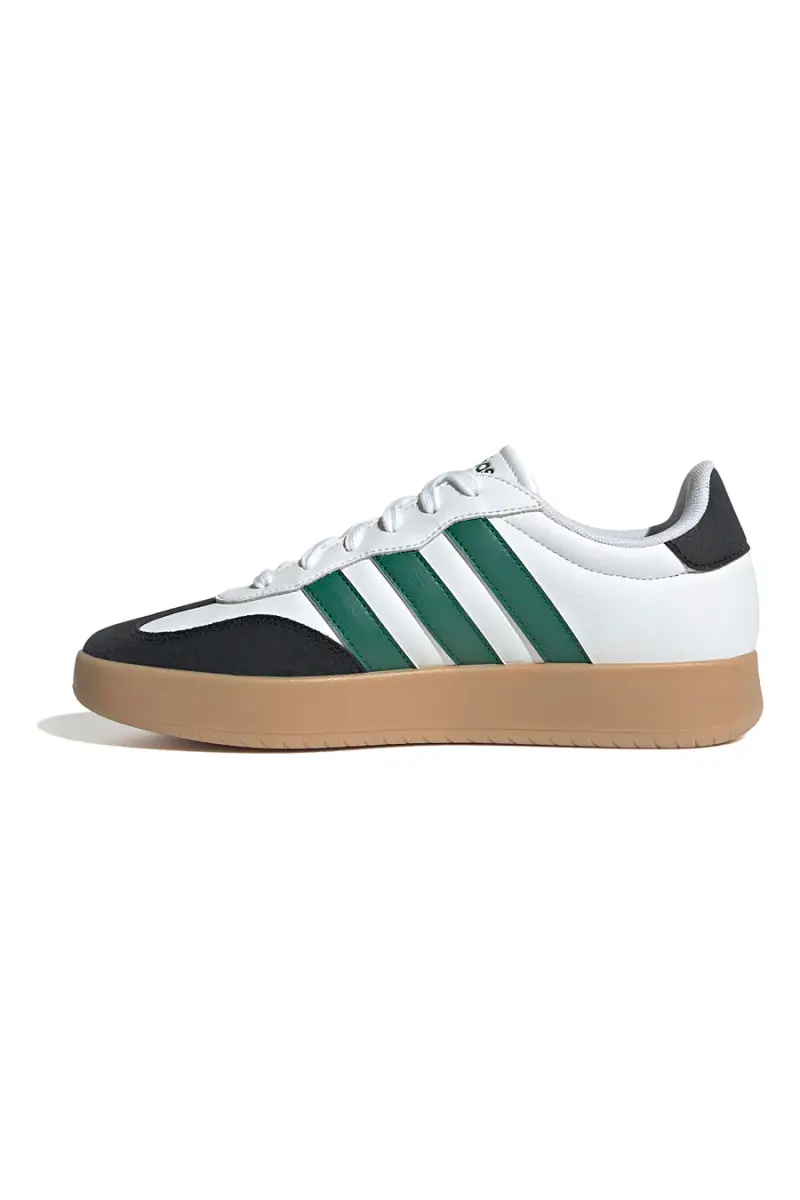 Sneakers bianche in pelle con strisce verdi Adidas Barreda [MULTI] miniatura 3