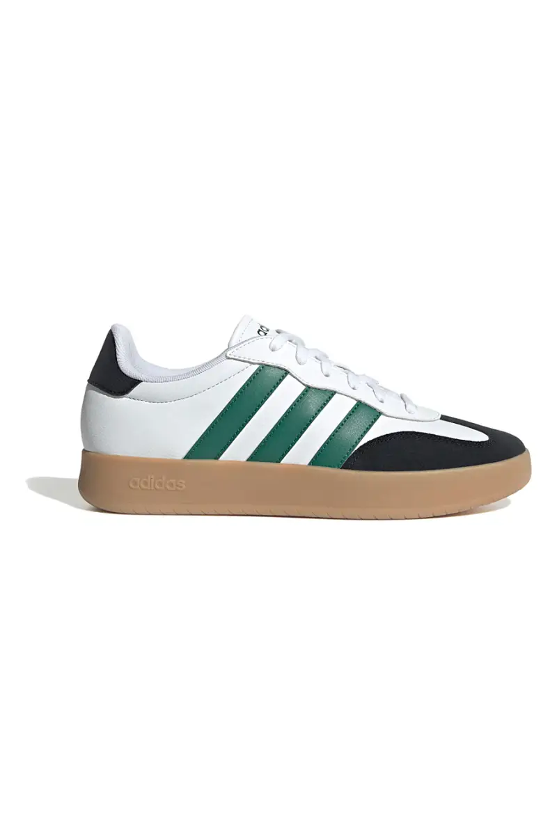 Sneakers bianche in pelle con strisce verdi Adidas Barreda [MULTI]