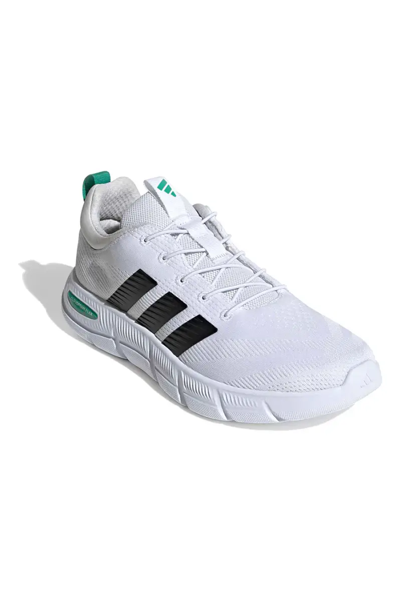 Sneakers bianche leggere mesh con lacci elasticizzati Adidas Cloudfoam Flex [WHITE miniatura 2