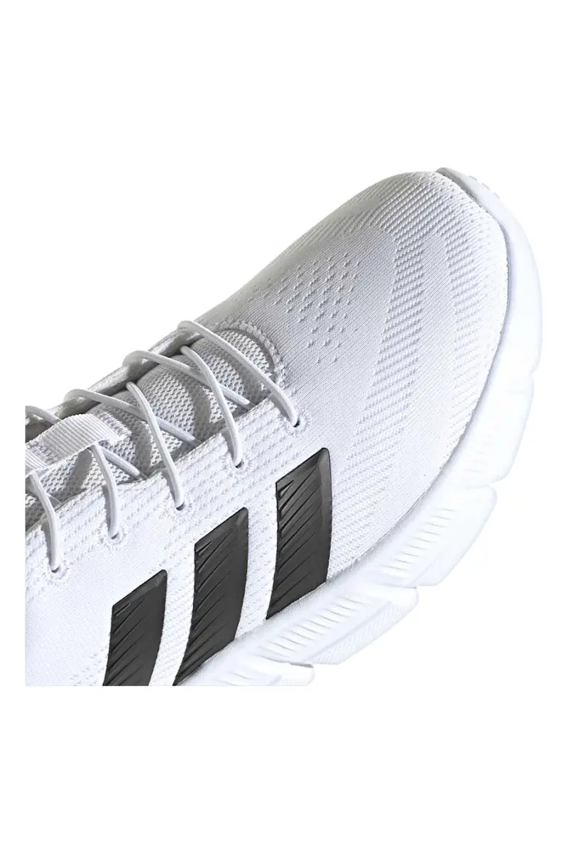 Sneakers bianche leggere mesh con lacci elasticizzati Adidas Cloudfoam Flex [WHITE miniatura 5