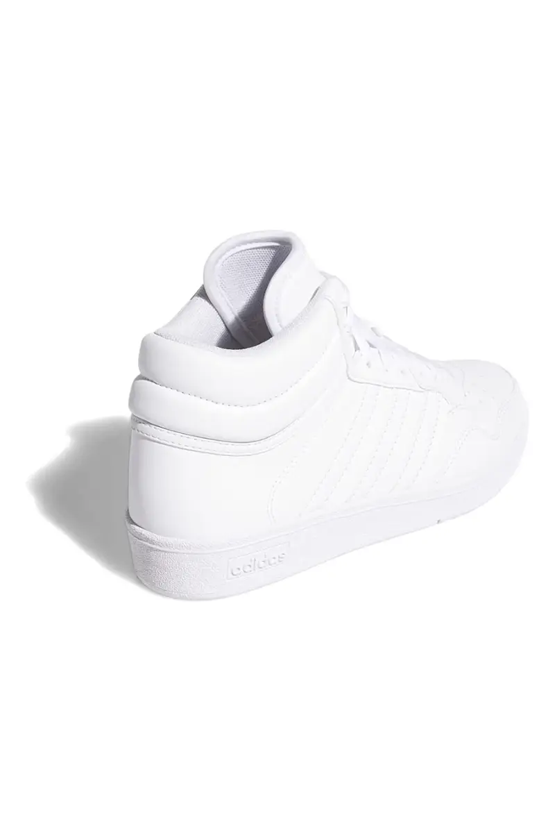 Sneakers bianche mid design pulito Adidas Hoops 4 0 Mid J [BIANCO] miniatura 3