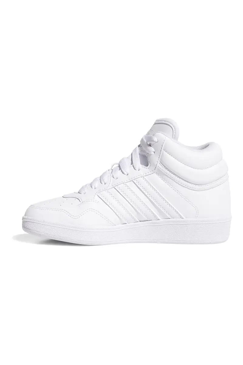 Sneakers bianche mid design pulito Adidas Hoops 4 0 Mid J [BIANCO] miniatura 4
