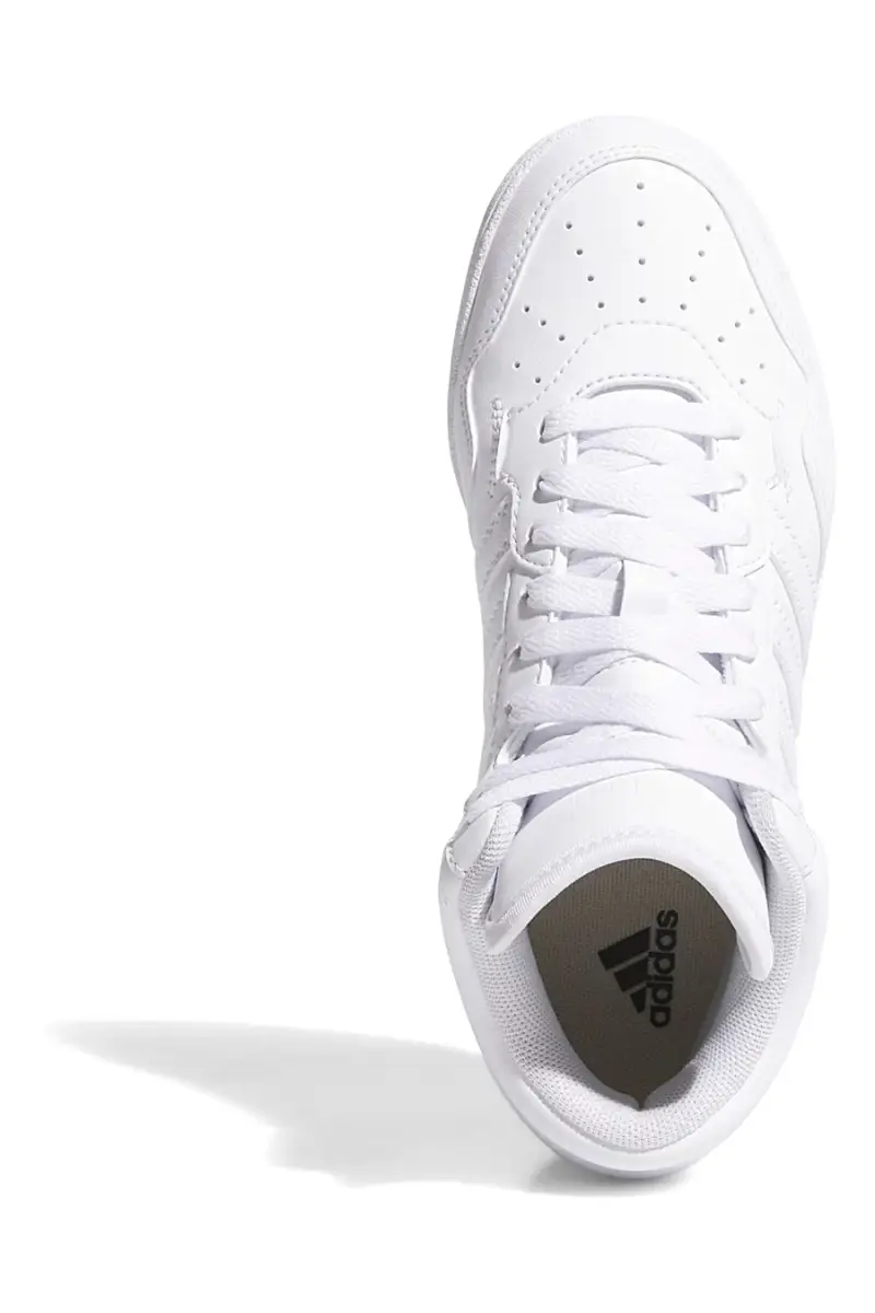 Sneakers bianche mid design pulito Adidas Hoops 4 0 Mid J [BIANCO] miniatura 5