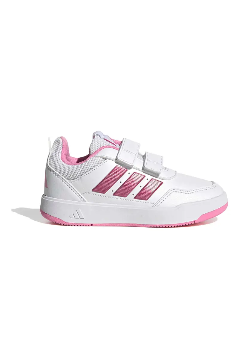 Sneakers Bianco e rosa con strappi Adidas Tensaur Sport 3 0 CF K [BIANCO