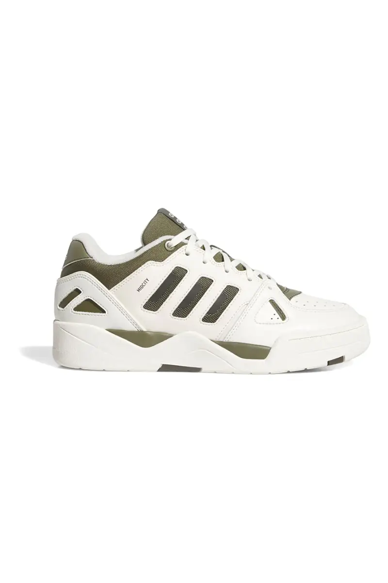 Sneakers bianco e verde Adidas Midcity Low [BIANCO