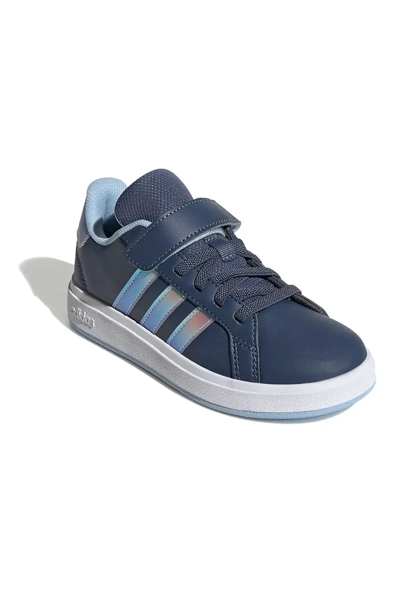 Sneakers blu con dettagli iridescenti Adidas Grand Court 2.0 EL C [ND] miniatura 2