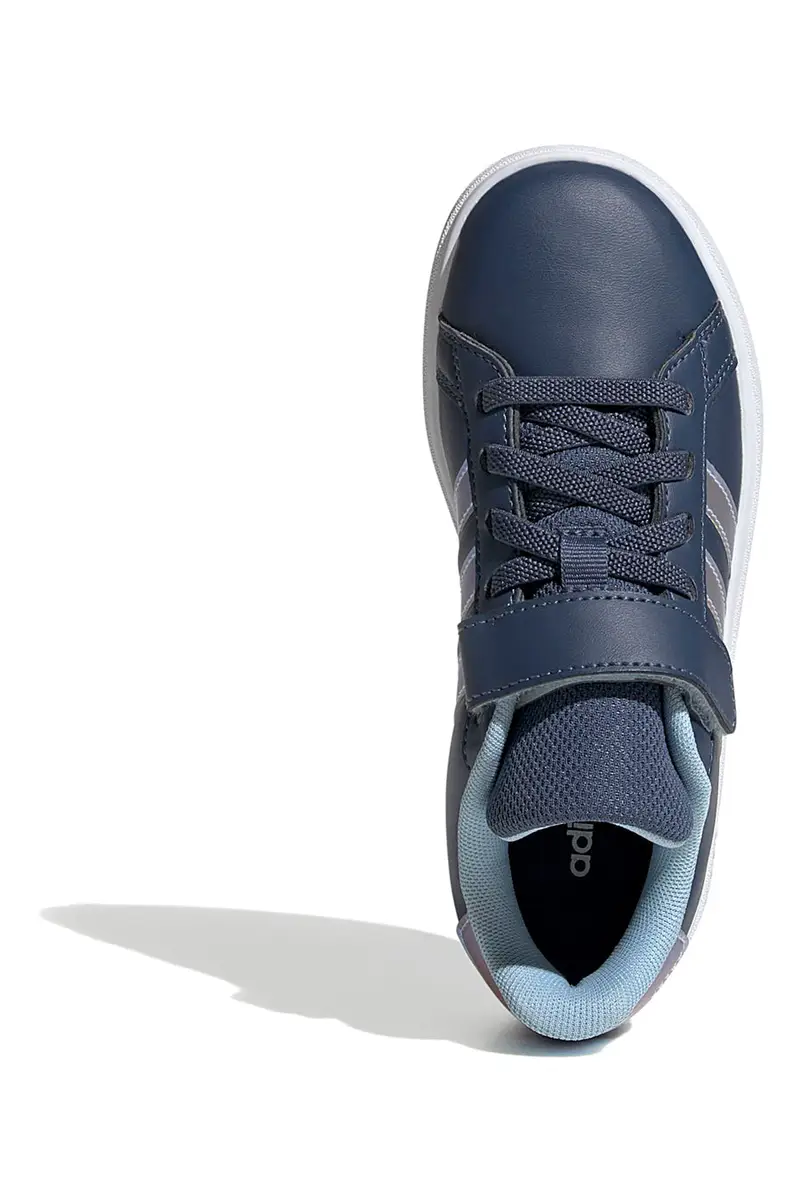 Sneakers blu con dettagli iridescenti Adidas Grand Court 2.0 EL C [ND] miniatura 3