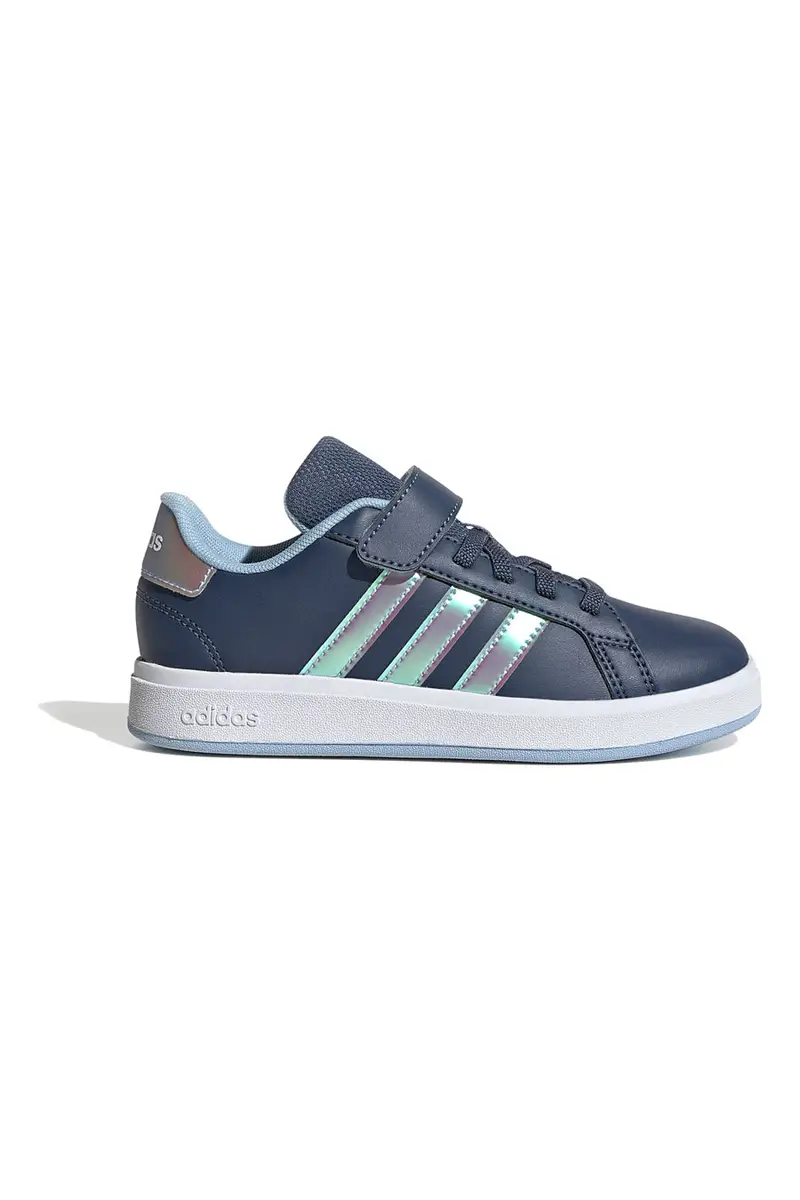Sneakers blu con dettagli iridescenti Adidas Grand Court 2.0 EL C [ND]