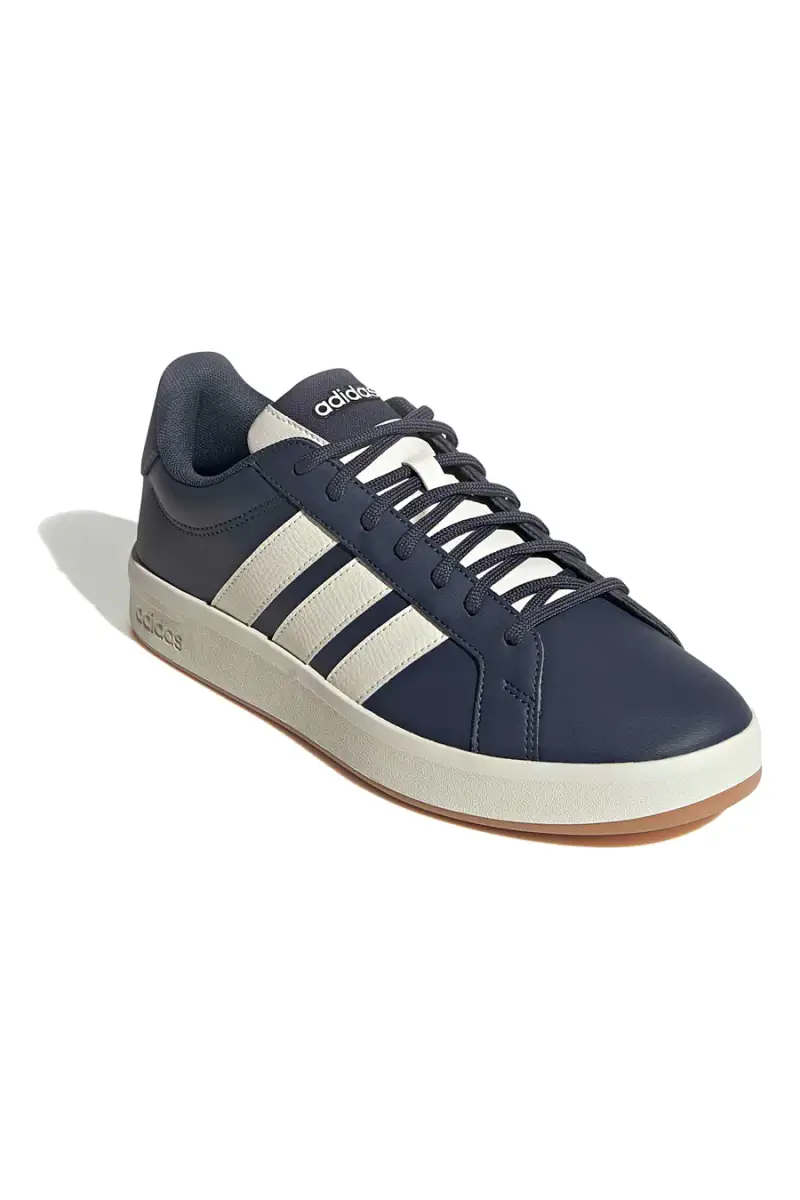 Sneakers blu con strisce bianche Adidas GRAND COURT BASE 3 0 [BLU SCURO] miniatura 2