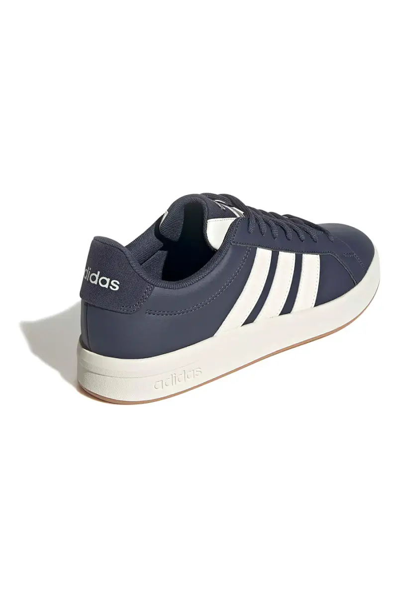 Sneakers blu con strisce bianche Adidas GRAND COURT BASE 3 0 [BLU SCURO] miniatura 3