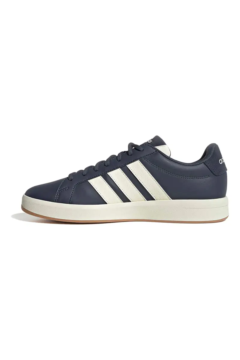 Sneakers blu con strisce bianche Adidas GRAND COURT BASE 3 0 [BLU SCURO] miniatura 4