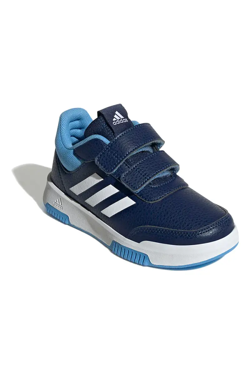 Sneakers blu con strisce bianche chiusura a strappo Adidas Tensaur Sport 2.0 CF K [BLUE miniatura 2