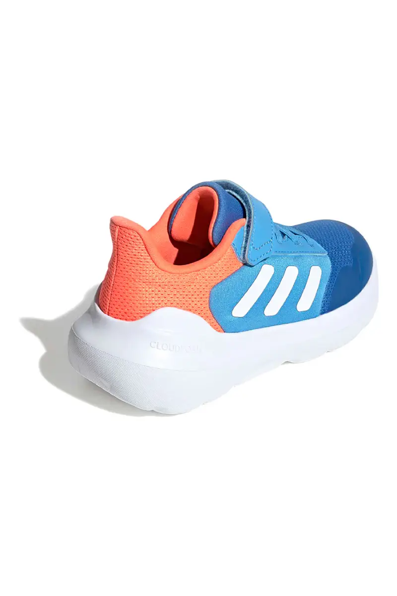 Sneakers blu e arancioni traspiranti con strappo Adidas Tensaur Run 3 0 EL C [BLUE miniatura 3