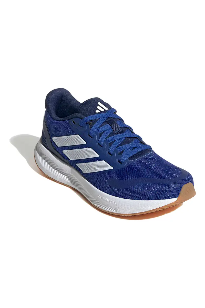 Sneakers blu in mesh con suola ammortizzata Adidas Runfalcon 5 J [BLU miniatura 2