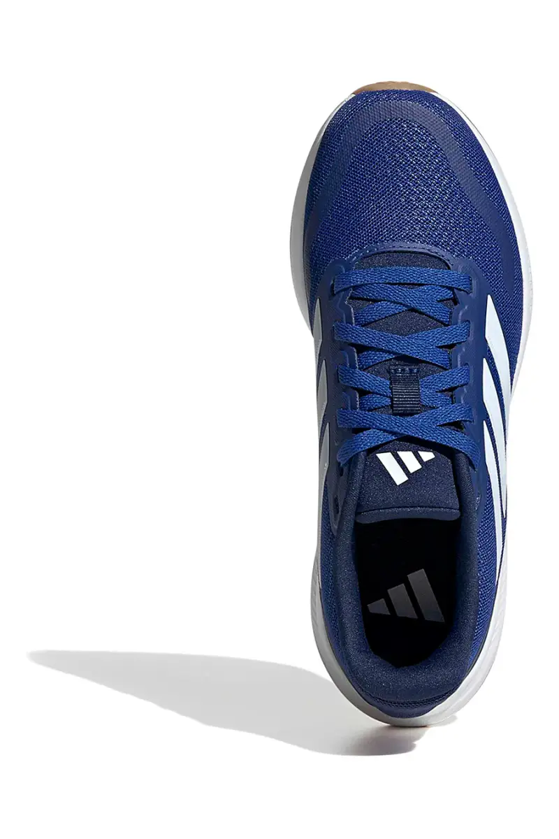 Sneakers blu in mesh con suola ammortizzata Adidas Runfalcon 5 J [BLU miniatura 3