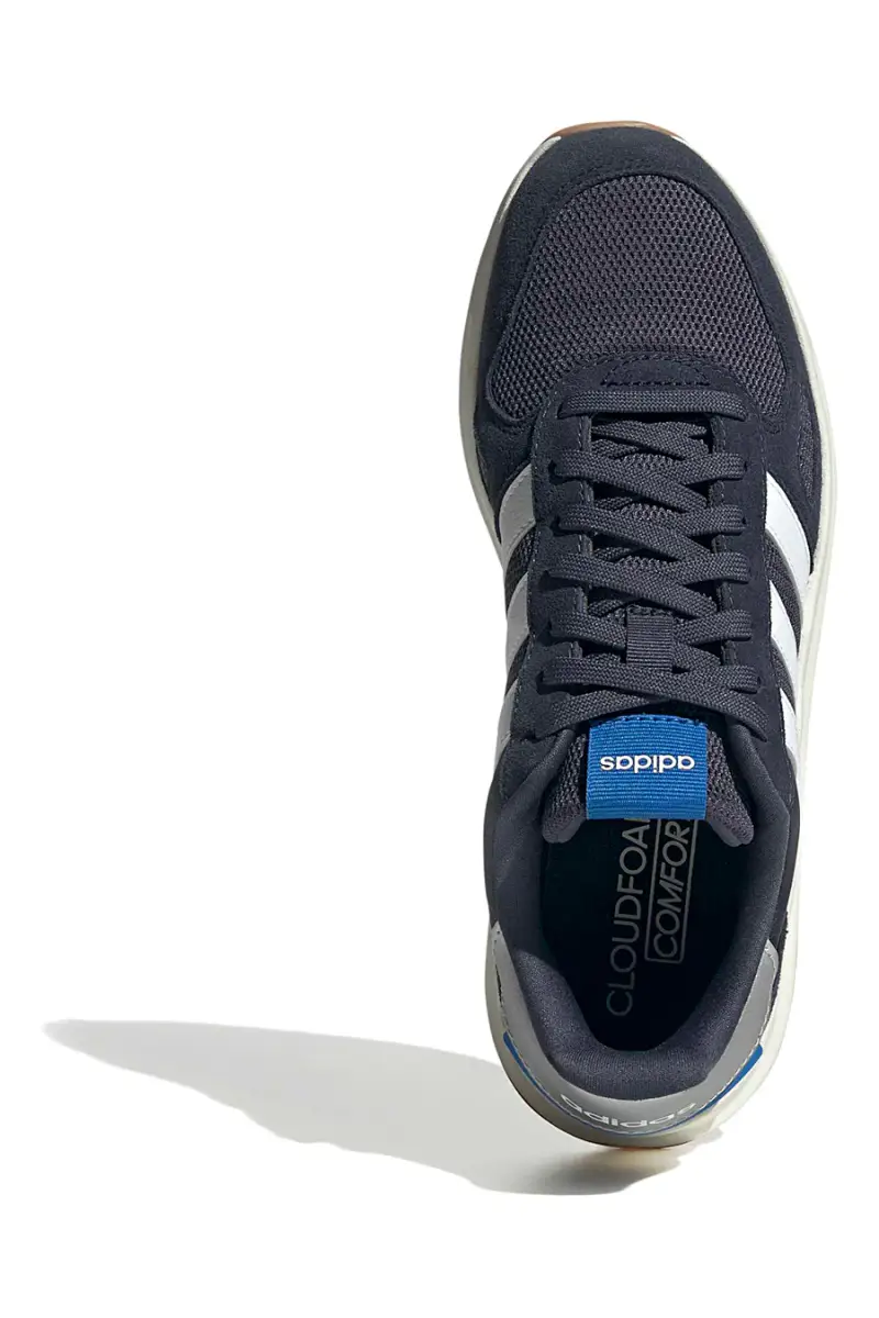 Sneakers blu navy stile retrò con suola running Adidas Run 84 [BLU] miniatura 5
