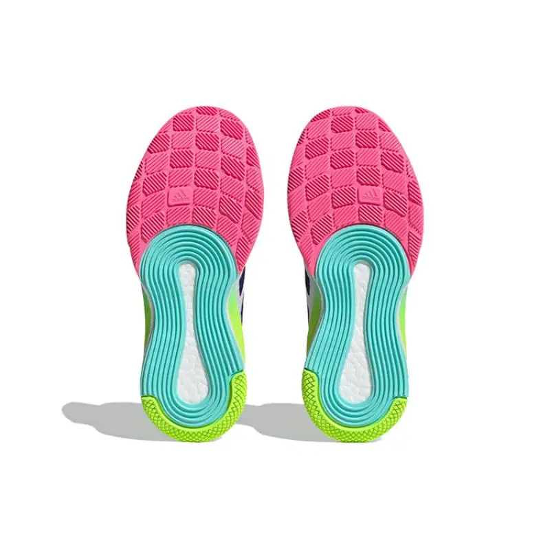 Sneakers da Donna Adidas Crazyflight Mid Bianco Viola Aqua HP3337 40 miniatura 5