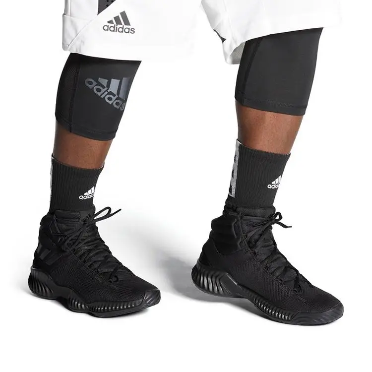 Sneakers da uomo Adidas Pro Bounce 2018 Triple Black Core-Black FW0904 41⅓ miniatura 3