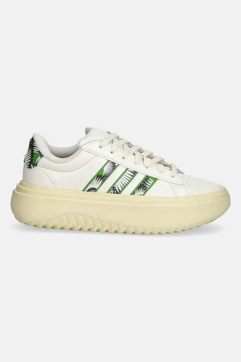 sneakers Grand Court Platform donna colore beige JS2896 miniatura 2