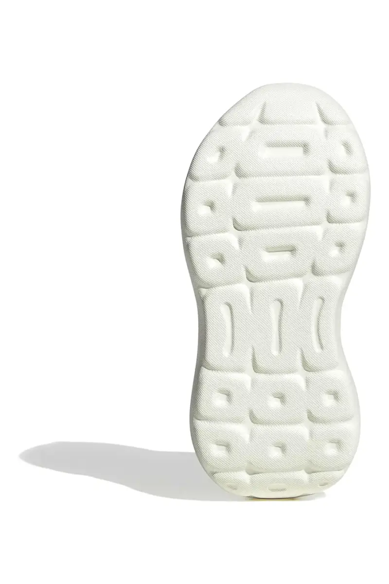 Sneakers grigie con dettagli rosa e chiusura a strappo Adidas Tensaur Run 3 0 El C [GRIGIO miniatura 5