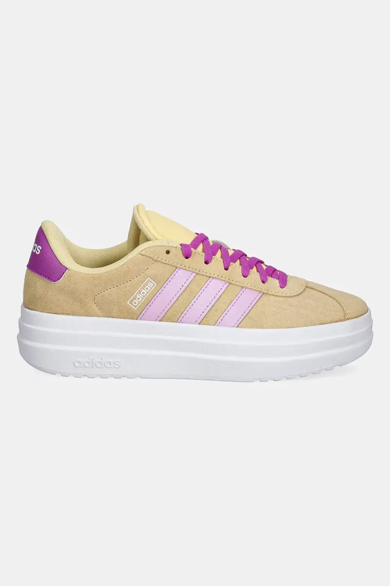 sneakers in camoscio per bambini VL COURT BOLD colore giallo JI1019 miniatura 2