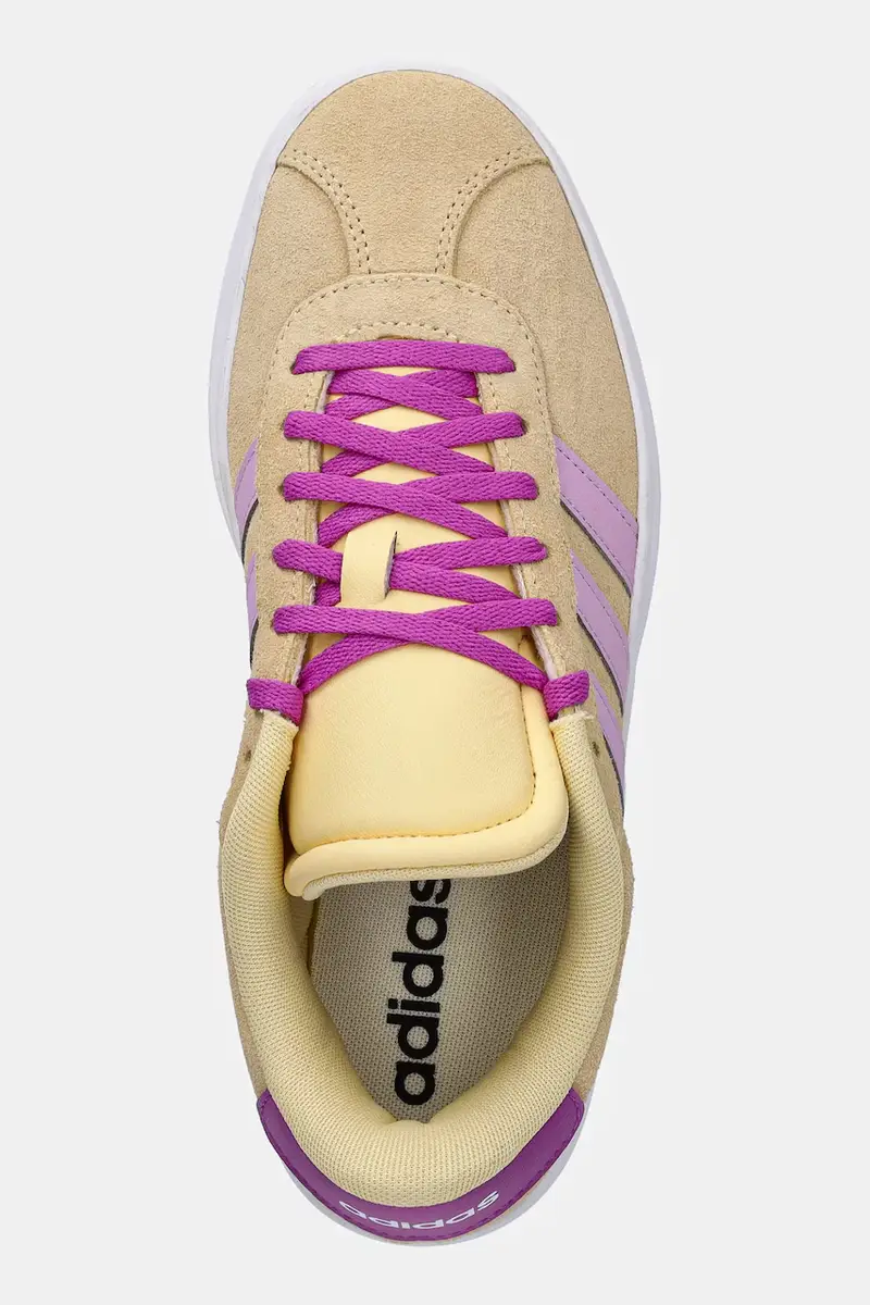 sneakers in camoscio per bambini VL COURT BOLD colore giallo JI1019 miniatura 4