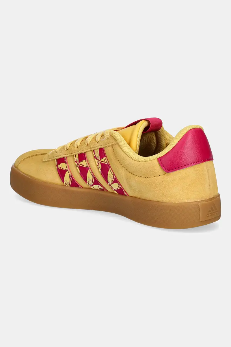 sneakers in camoscio VL Court 3.0 donna colore giallo JQ7402 miniatura 3