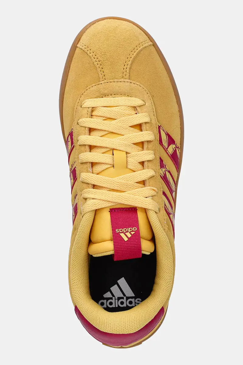 sneakers in camoscio VL Court 3.0 donna colore giallo JQ7402 miniatura 4