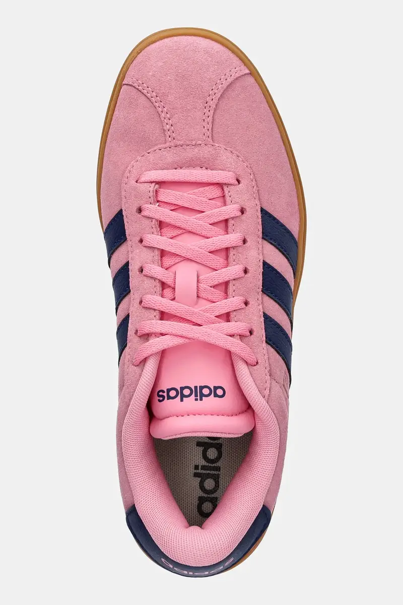 sneakers in camoscio Vl Court Bold donna colore rosa JI1789 miniatura 4