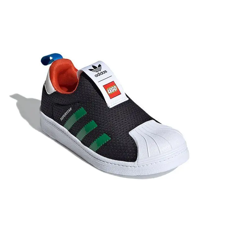 Sneakers LEGO x adidas Superstar 360 J Nero Verde Bambini Core-Black Cloud-White FX4922 30 miniatura 2