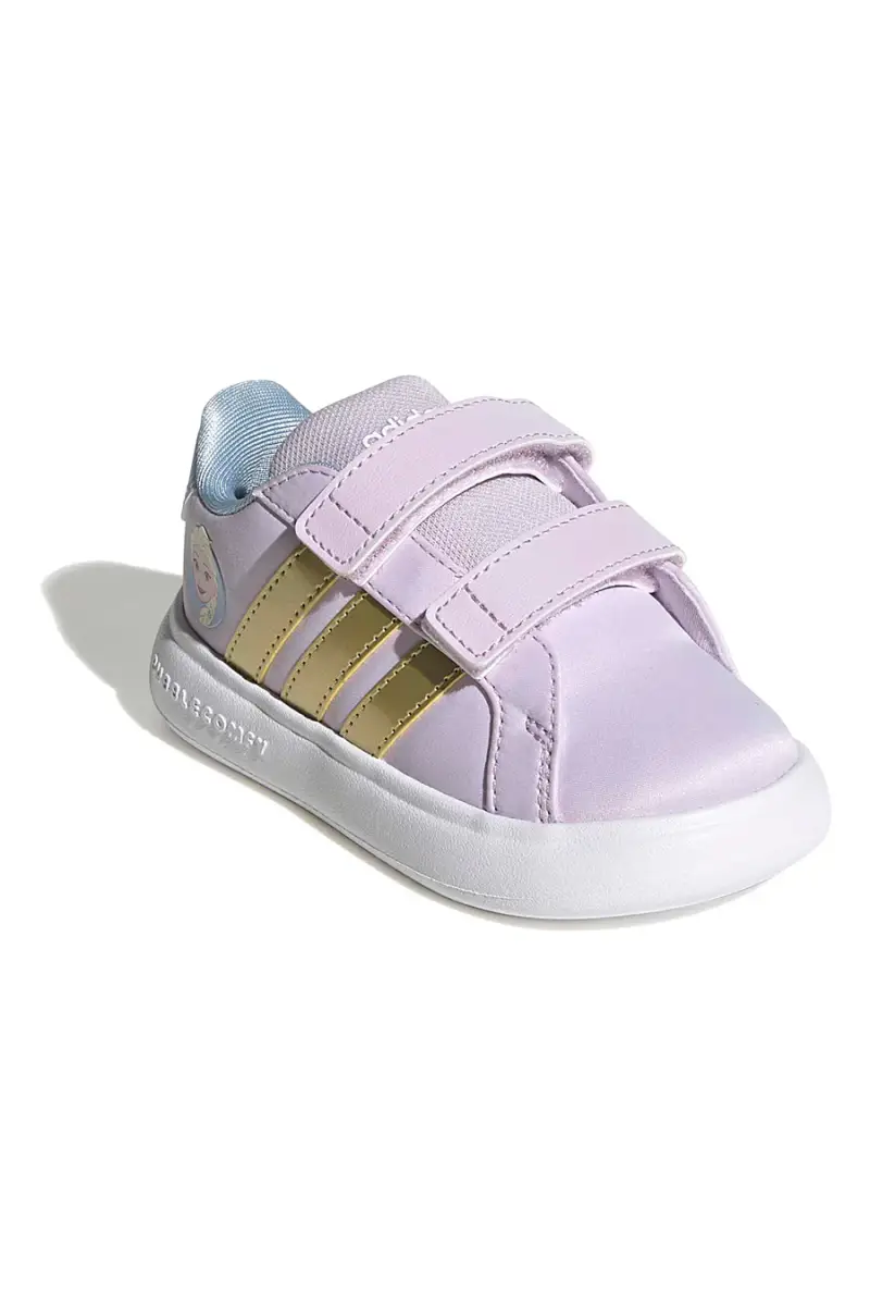 Sneakers lilla con dettagli Frozen e suola EVA Adidas Grand Court Elsa I [ROSA miniatura 2