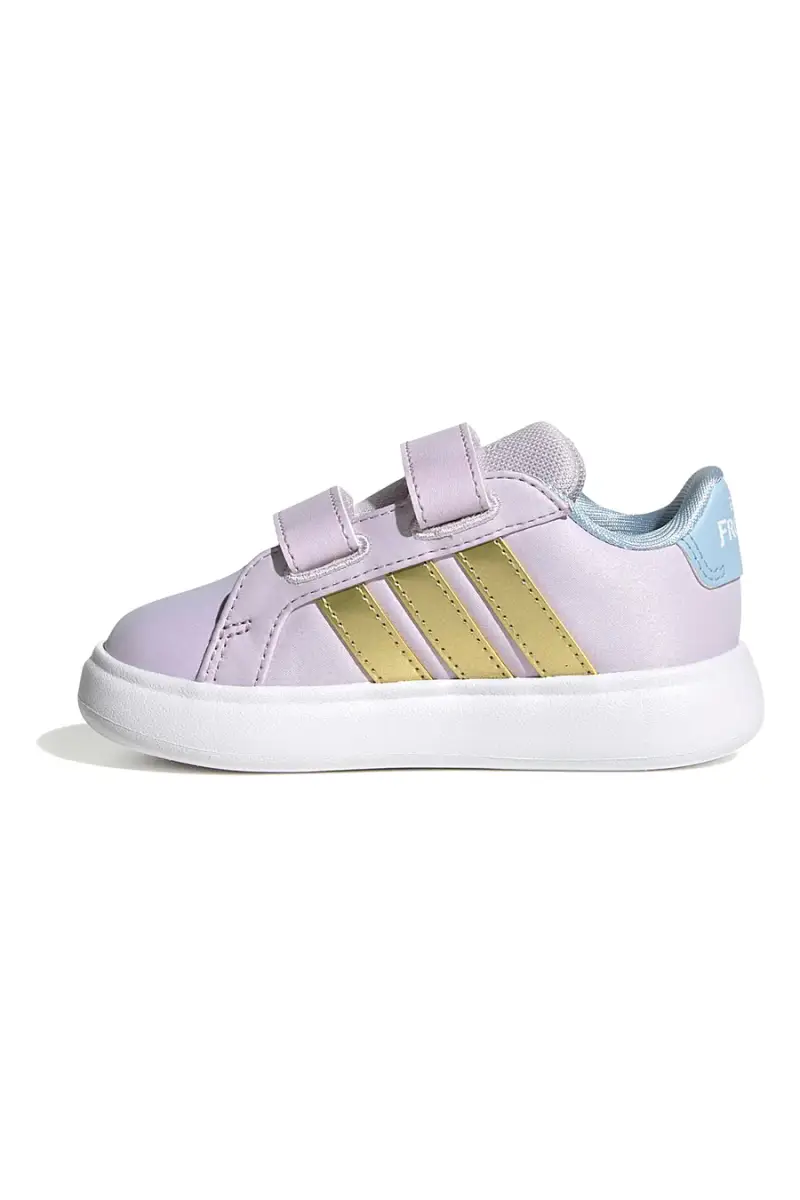 Sneakers lilla con dettagli Frozen e suola EVA Adidas Grand Court Elsa I [ROSA miniatura 3