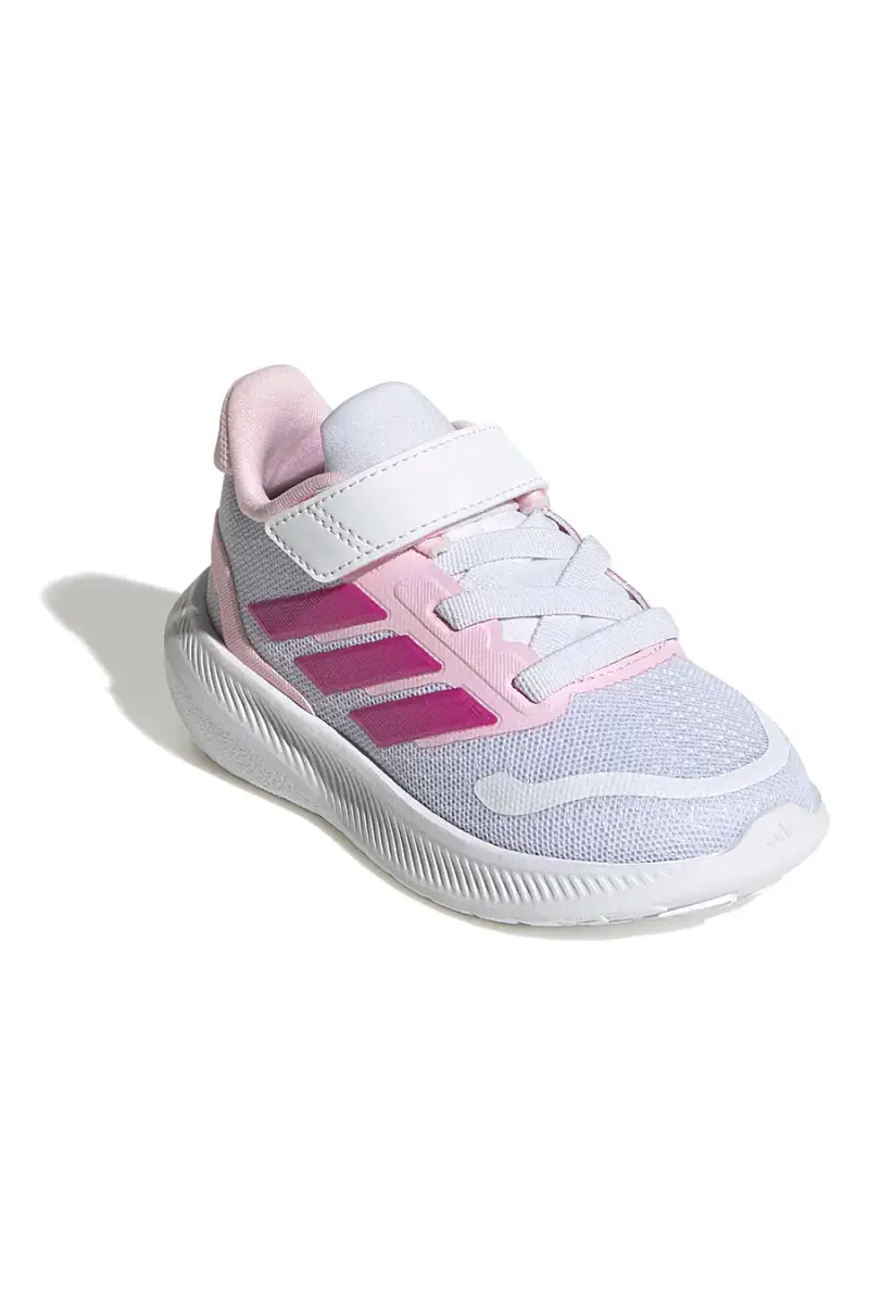 Sneakers lilla e rosa con strappi Adidas Runfalcon 5 El I [BIANCO miniatura 2