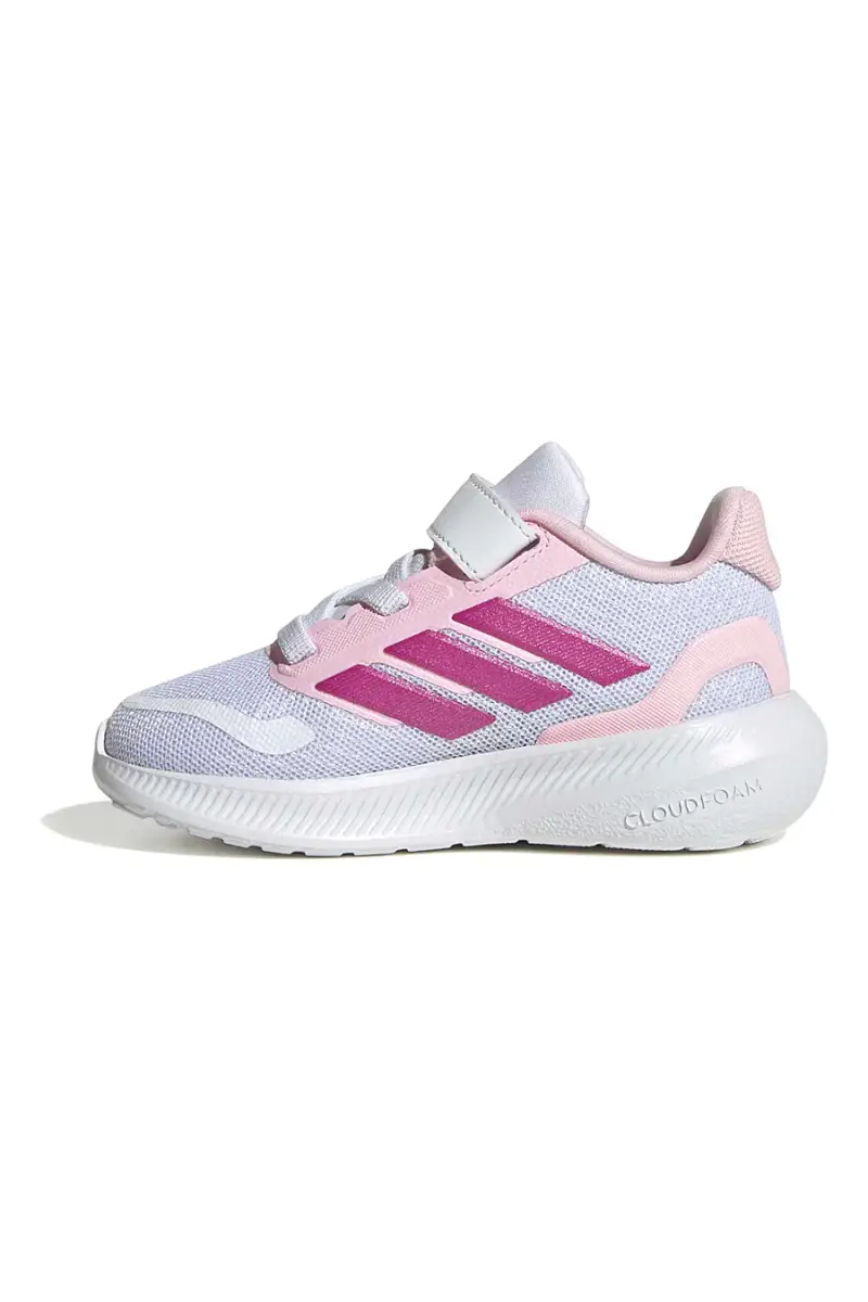 Sneakers lilla e rosa con strappi Adidas Runfalcon 5 El I [BIANCO miniatura 3