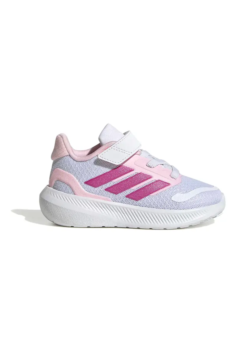Sneakers lilla e rosa con strappi Adidas Runfalcon 5 El I [BIANCO