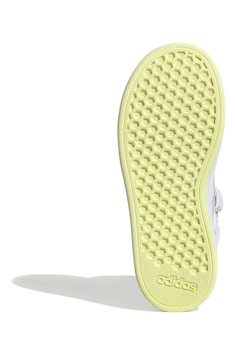 SNEAKERS MID-CUT BIANCHE CON DETTAGLI COLORATI ADIDAS GRAND COURT MID K [WHITE miniatura 3