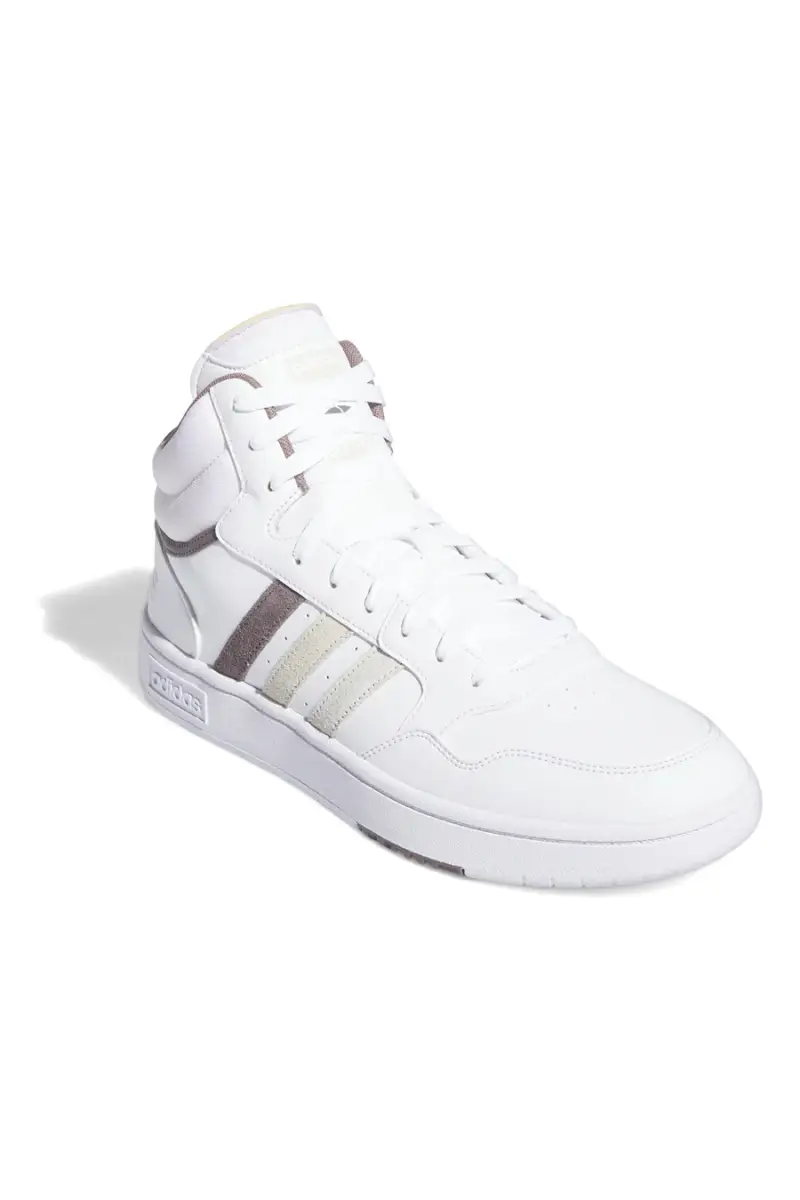 Sneakers mid-cut bianche con lacci Adidas HOOPS 3 0 MID [BIANCO] miniatura 2