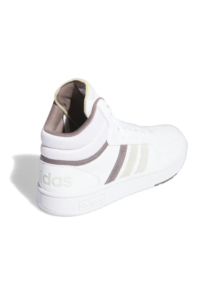 Sneakers mid-cut bianche con lacci Adidas HOOPS 3 0 MID [BIANCO] miniatura 3