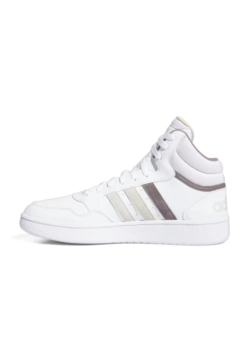 Sneakers mid-cut bianche con lacci Adidas HOOPS 3 0 MID [BIANCO] miniatura 4