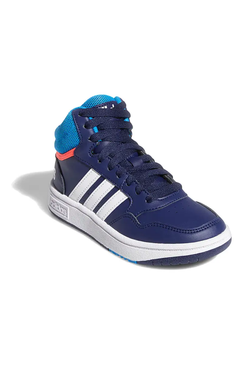Sneakers Mid-Cut Blu Adidas Hoops Mid 3 K [BLUE] miniatura 2