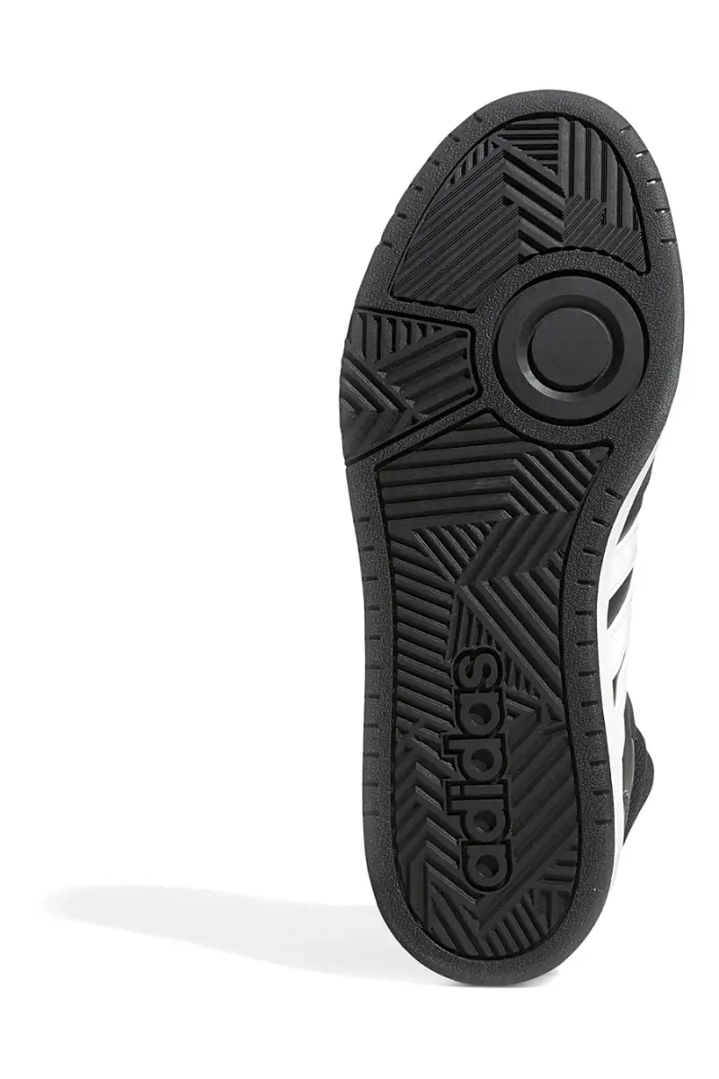 Sneakers Mid-Cut nere con bande bianche ADIDAS Hoops 3 0 Mid [NERO miniatura 4