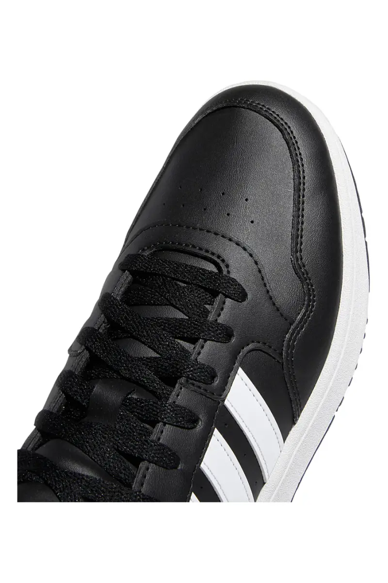 Sneakers Mid-Cut nere con bande bianche ADIDAS Hoops 3 0 Mid [NERO miniatura 5