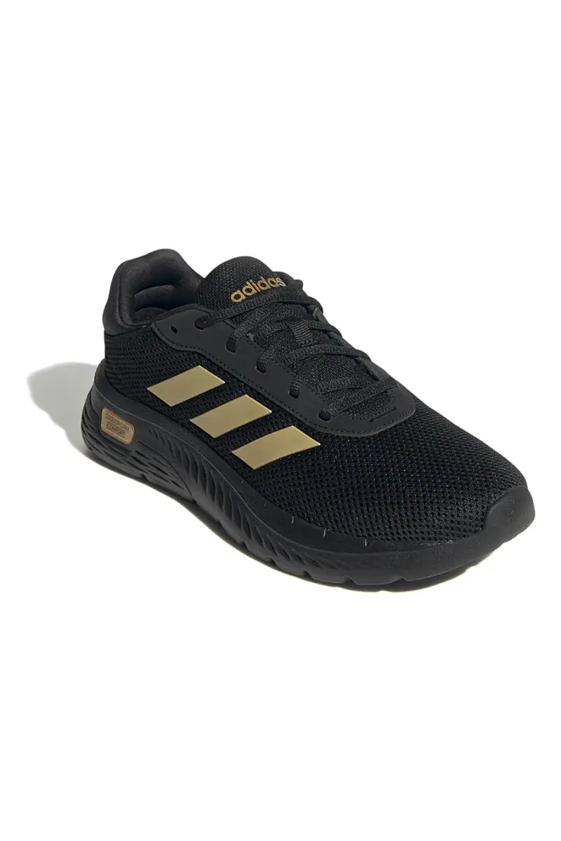 Sneakers nere con dettagli oro e suola Cloudfoam Adidas Cloudfoam Comfy [NERO] miniatura 2