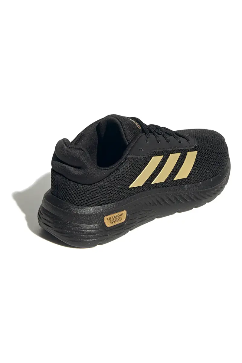 Sneakers nere con dettagli oro e suola Cloudfoam Adidas Cloudfoam Comfy [NERO] miniatura 3