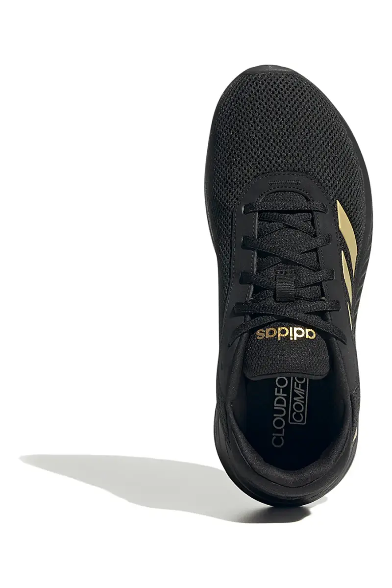 Sneakers nere con dettagli oro e suola Cloudfoam Adidas Cloudfoam Comfy [NERO] miniatura 5