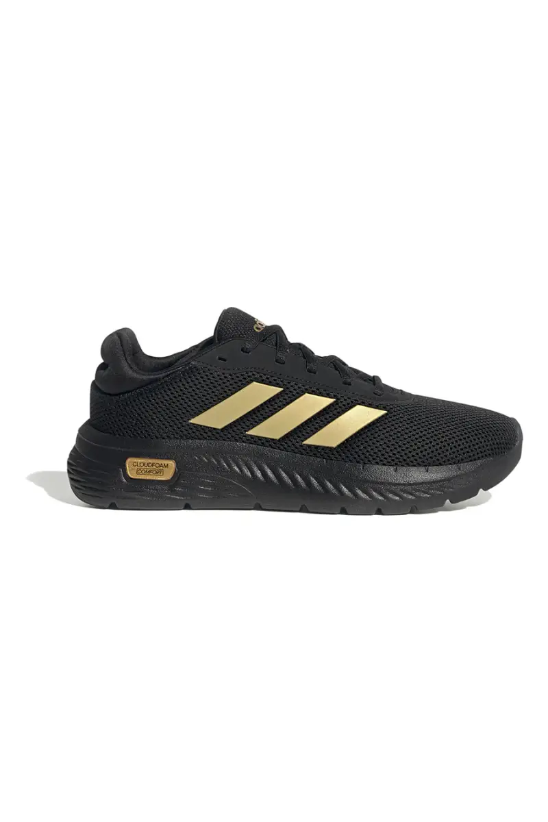 Sneakers nere con dettagli oro e suola Cloudfoam Adidas Cloudfoam Comfy [NERO]
