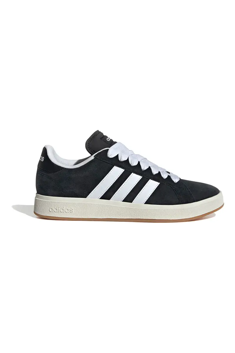 Sneakers nere con strisce bianche Adidas Grand Court Base 00s [NERO]
