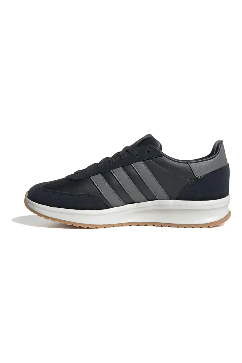 Sneakers nere con strisce grigie e suola ammortizzata Adidas Run 70s 2 [NERO] miniatura 2