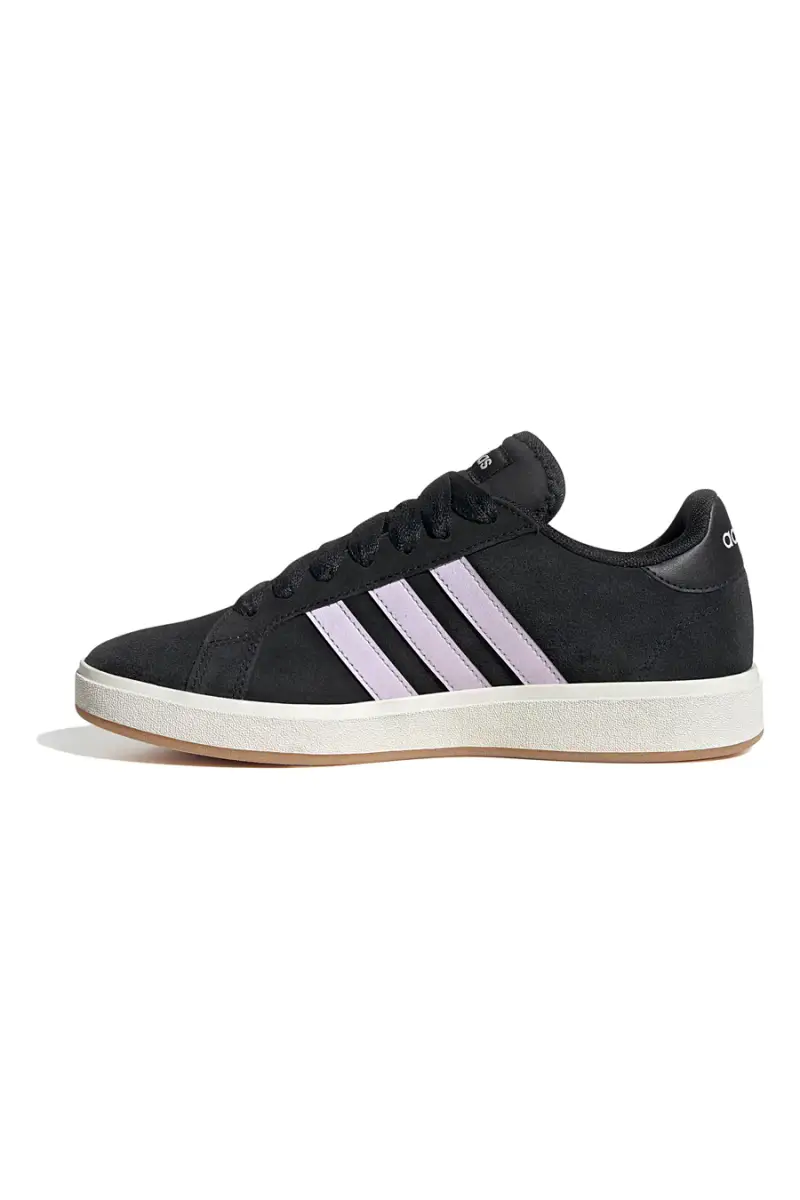 Sneakers nere con strisce lilla in suede Adidas Grand Court Base 00s [NERO] miniatura 4