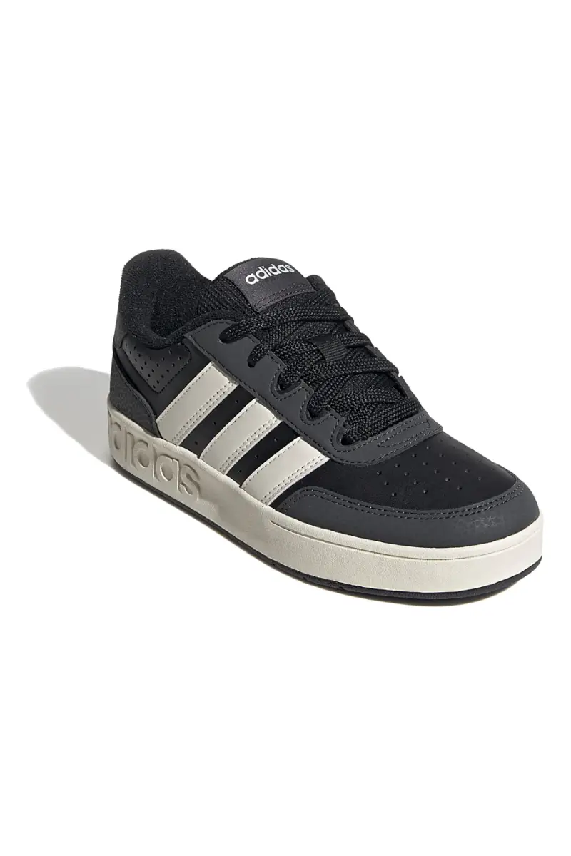 Sneakers nere con suola bianca e strisce Adidas Breakbase J [NERO] miniatura 2